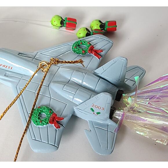 American Greetings Operation Santa Ornament Holiday Transport Military Jet 2003 - Picture 6 of 9